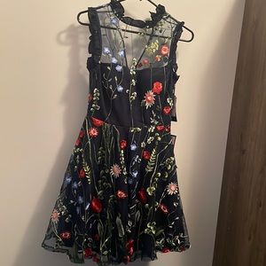 NWT navy floral City Studio dress